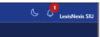 The logged-in account label in the demo, reading LexisNexis SIU.